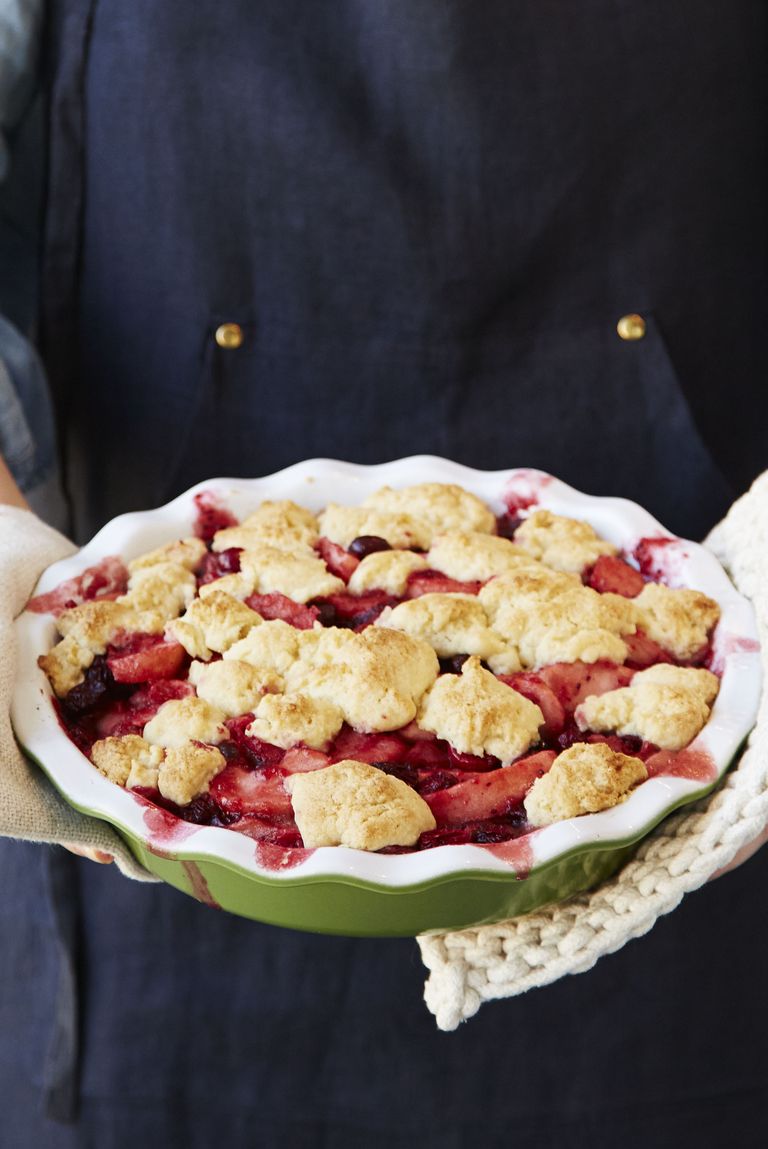 Brown Butter Pear & Cranberry Cobbler – HolidayCooks.com